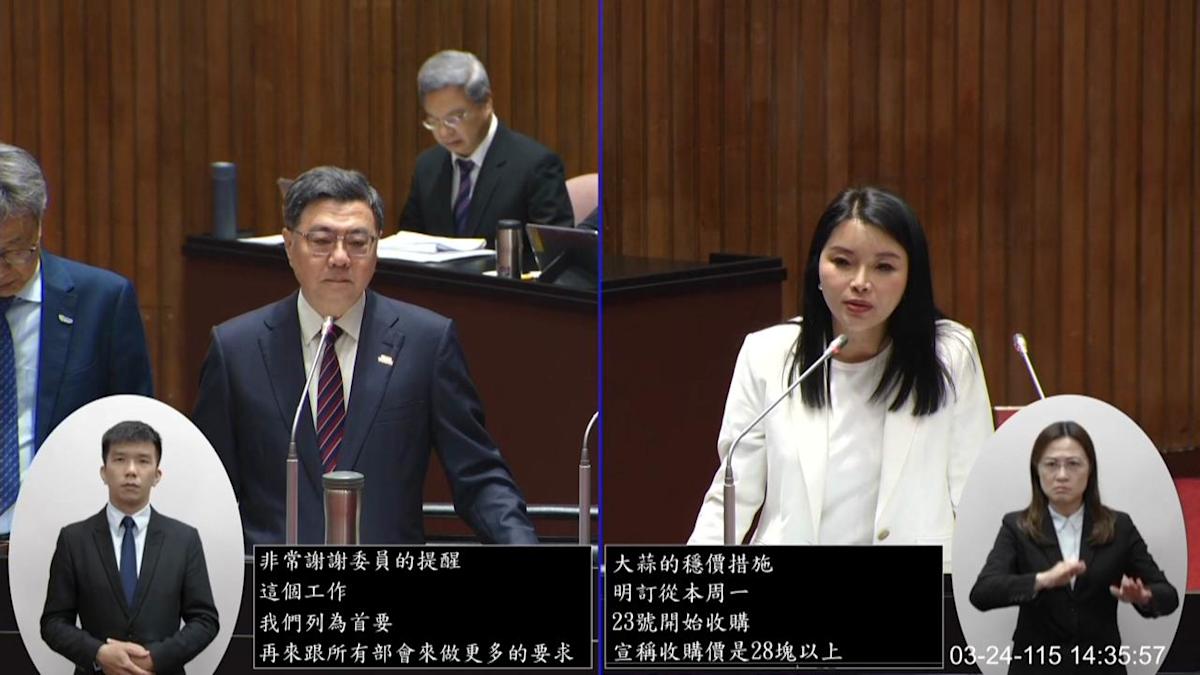 九年首啟大蒜穩價措施引爭議：立委張嘉郡質疑圖利盤商，籲直接補助農民