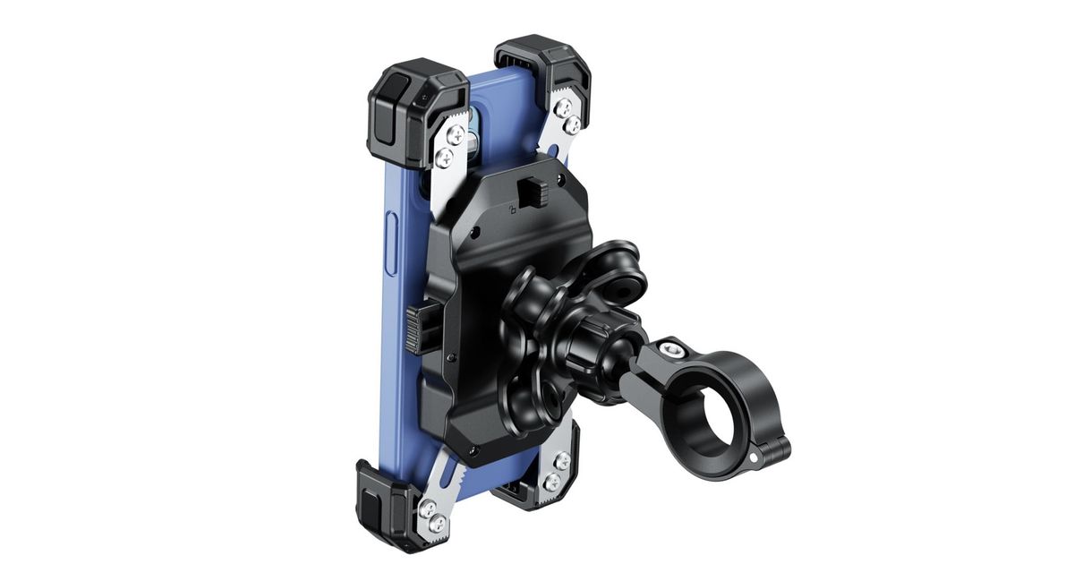 Kaedear防震秒扣手機架：機車通勤跑山必備，告別手機鏡頭震壞，單手秒裝！