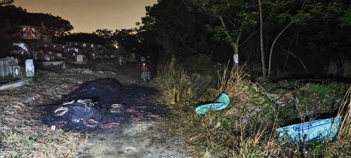 公墓暗夜火光揭竊盜集團！湖內警鎖定電纜賊，跨區圍捕破獲魚塭竊案