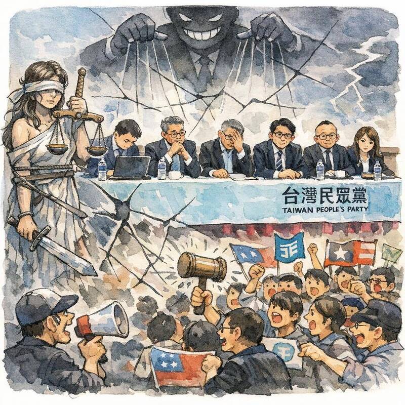 當鏡子碎了，他們怪光？民眾黨「制度失語症」下的政治危機深度解析