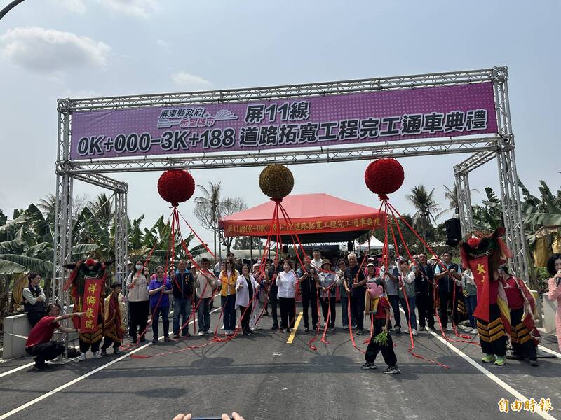 屏東高樹屏11線拓寬通車！電纜地下化重現天際線，農產觀光迎新局