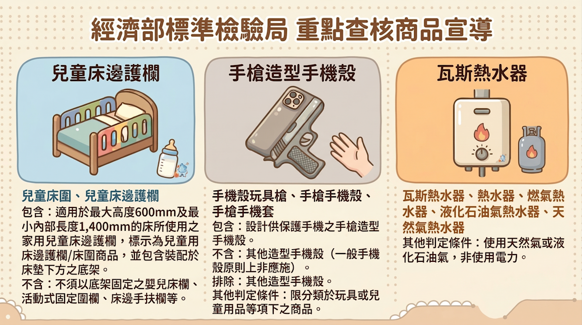 BSMI警戒！兒童床邊護欄、造型手機殼、熱水器成查核重點，賣家合規避罰攻略