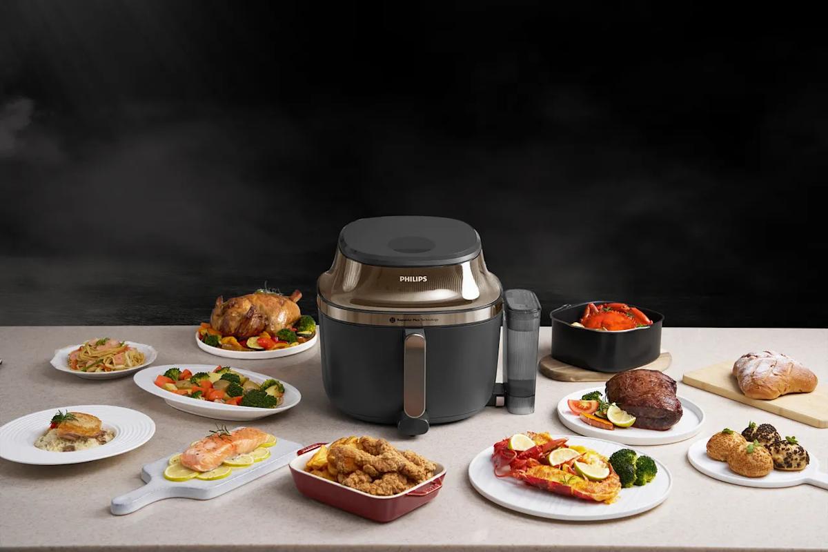 飛利浦全新「蒸炸氣炸鍋」上市 獨家技術讓料理外酥內嫩一鍋搞定
