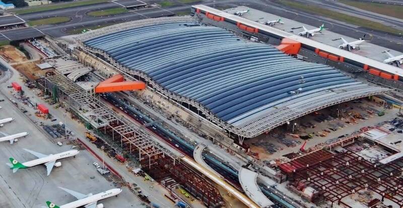 桃機第三航廈巨型屋頂完工倒數！10萬平方公尺「山海意象」設計首曝光