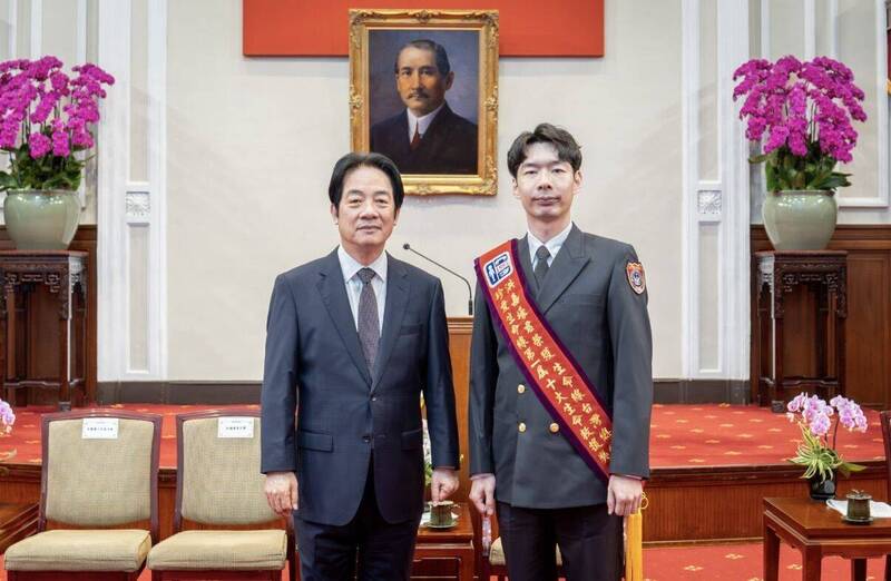 金門消防英雄洪嘉壕獲總統召見 休假仍隨身攜急救裝備守護生命