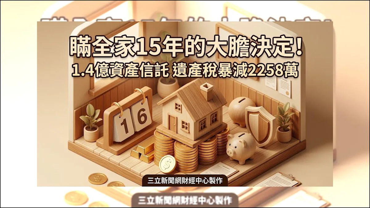 15年前超前部署！「億」萬家產卻沒錢，失智危機下如何讓遺產稅暴降2258萬？
