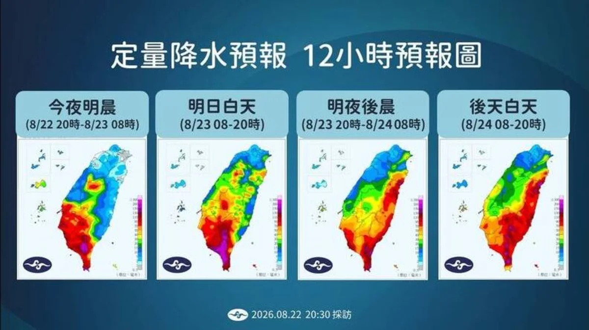 豪雨連炸3天不歇！氣象署：週二才緩，沙德爾颱風又來攪局？