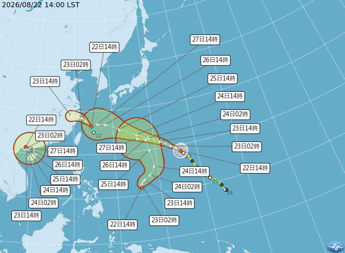 秋颱「沙德爾」詭譎變數！雙颱共舞，台灣下週風雨加劇？